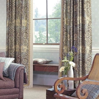 Tissu Honeysuckle & Tulip Bullrush/Slate Morris and Co