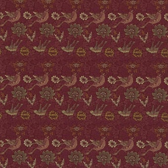 Stoff Bird and Anemone Forest/Indigo Morris and Co