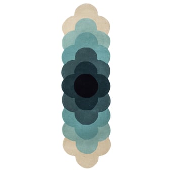 Tappeti Optical flower Teal Orla Kiely