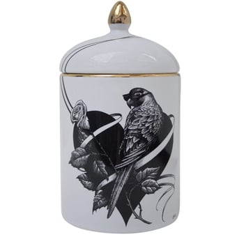 Lovebird Heart scented Cosy Candle black-gold Rory Dobner