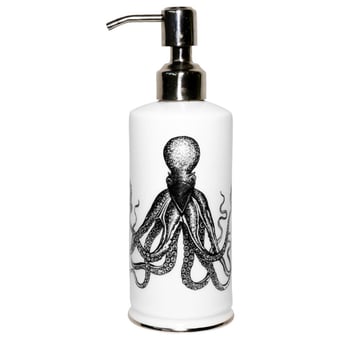 Omar Octopus Soap Dispenser black-and-white Rory Dobner