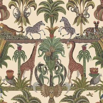 Papel pintado Afrika Kingdom Metallic Bronze Cole and Son