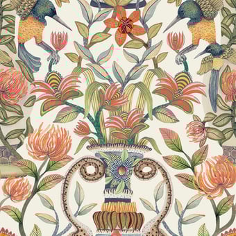 Protea Garden Wallpaper White Cole and Son