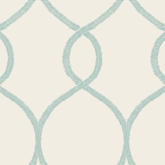 Laurel Leaf Ogee Wallpaper Green York Wallcoverings