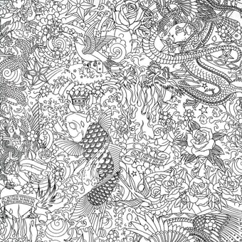 Horimono Wallpaper Argent Jean Paul Gaultier