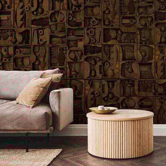 Sawabona Panel Marron Tres Tintas Barcelona