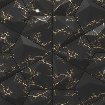 Piastrella Magna Marblestone Black&Gold Okiun