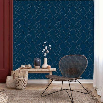 Cinetic Wallpaper Azul Tres Tintas Barcelona