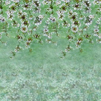Papel pintado mural panorámico Assam Blossom Platinum Designers Guild