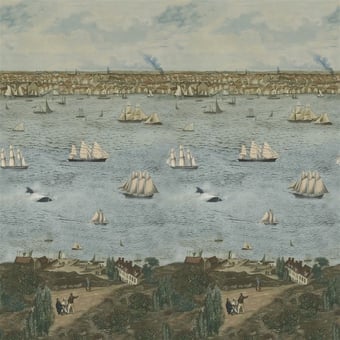 Carta da parati murale Seaport Océan John Derian