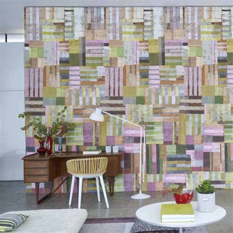 Papel pintado mural panorámico Achara Shell Designers Guild