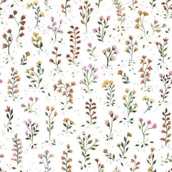 Fleur de la Prairie Wallpaper Multicolore Lilipinso