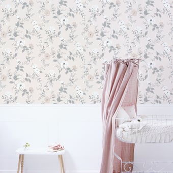 Carta da parati Roses rose-blush Lilipinso