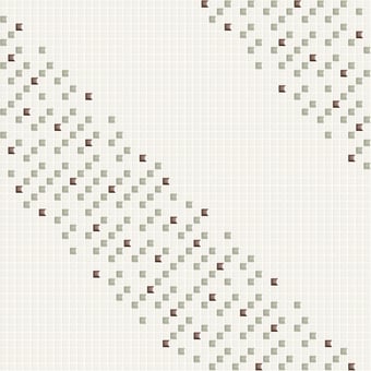 Mosaico Parallele Ghiaccio, Linen, Rame Appiani