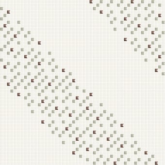 Mosaico Parallele Ghiaccio, Linen, Rame Appiani