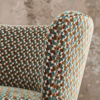 Velluto Baker Street Anthracite Camel Casamance
