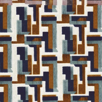 Terciopelo Bebop Moutarde Emeraude Casamance