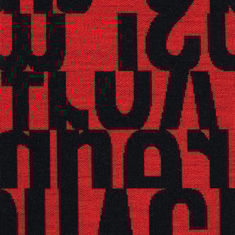 Stoff Letters Gris Kvadrat