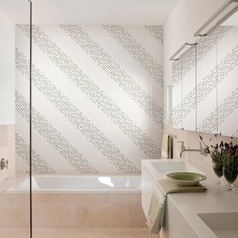 Mosaico Parallele Ghiaccio, Linen, Rame Appiani