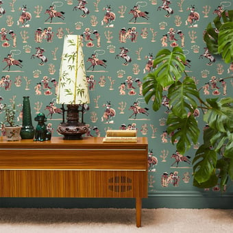 Cliftonville Cowgirls Wallpaper Mirage Poodle and Blonde