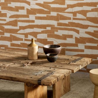 Papel pintado Gabarit Charcoal Linen Arte