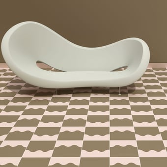 Vague cement Tile Fumée-Lila Beauregard Studio