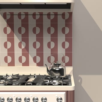 Cercle cement Tile Fumée-Lila Beauregard Studio