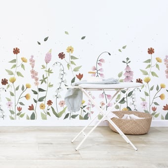 Carta da parati murale Joli mois de mai multi-blanc Lilipinso