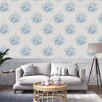 Tapete Wainstcott Floral Porcelain Ralph Lauren