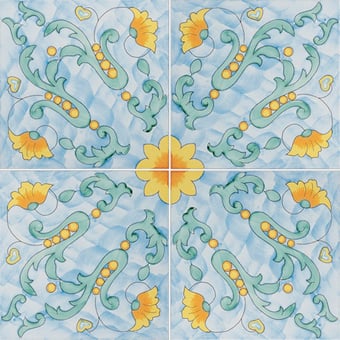Lobra tile Arancio, Azzurro, Giallo, Verde Francesco De Maio