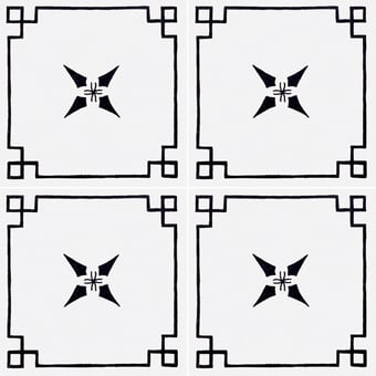 Baldosa Fornacella Bianco Nero Francesco De Maio