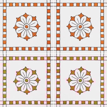 Baldosa Borgo Bianco Arancio Francesco De Maio