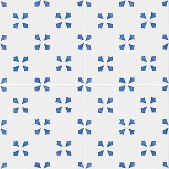 Baldosa Padula Bianco Azzurro Francesco De Maio