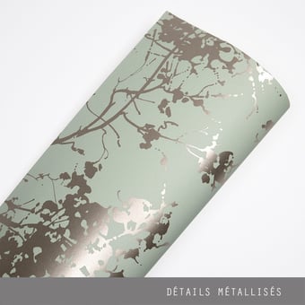 Papel pintado Mandara Celadon/Argent Osborne and Little