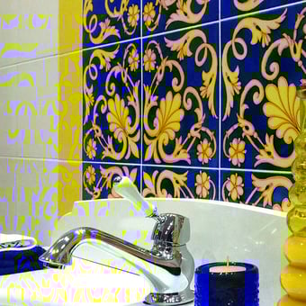 Ieranto tile Arancio, Blu, Giallo Francesco De Maio