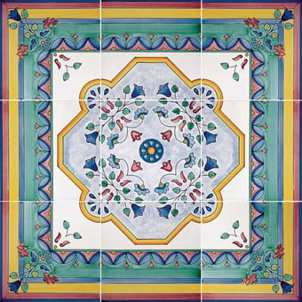 Calcata Tile Multicolore Francesco De Maio