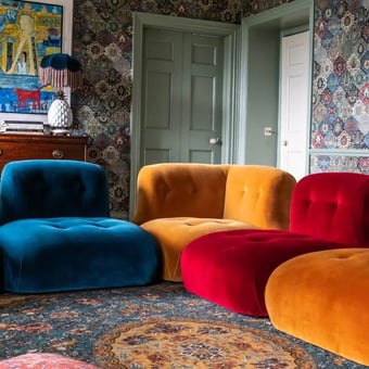 Plain Velvet Old gold House of Hackney