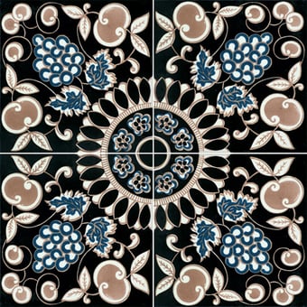Pergolato Tile Nero Biscotto Turchese Francesco De Maio