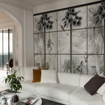 Papier peint panoramique La Gabbia 01 180x300 cm - 4 lés - Partie A Wall&decò