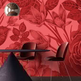 Baccara Panel Red Walls by Patel