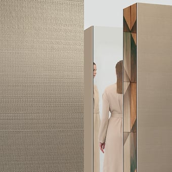 Revêtement mural Zip Pearl Powder Pink Wall&decò