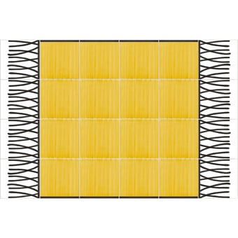 Tappeti piastrelle Ceramique Carpet bordo 1 Giallo Francesco De Maio