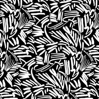 Lieu Abandonné Fabric Black Claire de Quénetain