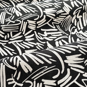 Lieu Abandonné Fabric Black Claire de Quénetain
