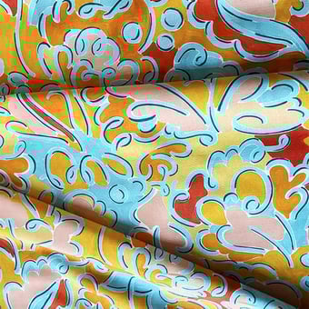 Tessuto Paulinoe Multicolore Claire de Quénetain