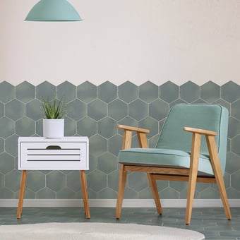Capri Uni Porcelain stoneware Bettina Blue Nanda Tiles