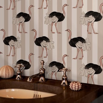 Papel pintado mural panorámico Pride Clay & Off-Black House of Hackney