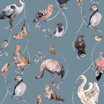 Flights of Fancy Panel Duck-Egg House of Hackney