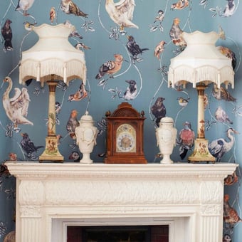 Flights of Fancy Panel Duck-Egg House of Hackney