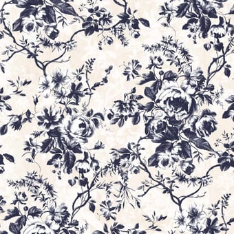 Dalston Panel Cream & Navy House of Hackney